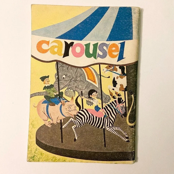 Vintage 1965 Carousel Poetry Book Copp Clark Pinocchio Robin Hood Lazy Jack - Picture 2 of 16